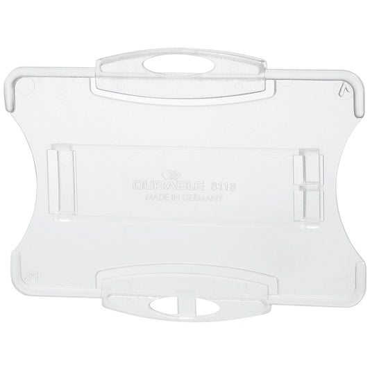 Durable Security Pass Holder, 54x85mm, Clear, Pack of 10
