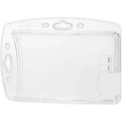 Durable Dual Proximity Card Holder, 54x85mm, Clear, Pack of 10