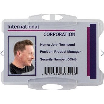 Durable Security Pass Holder, 85x54mm, Pack of 50