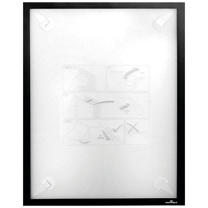 Durable Duraframe Wallpaper Info Frame, A3, Black