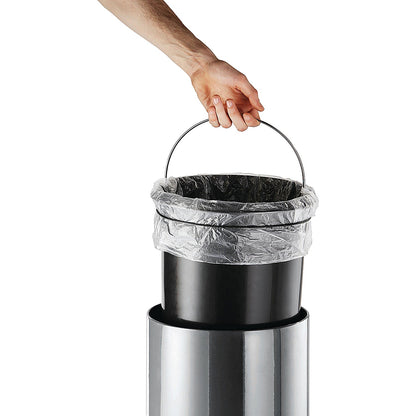 Durable Stainless Steel Soft Release Fingerproof Coating Pedal Bin, 30 Litre, Silver