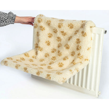 Danish Design Cat Kumfy Kradle Radiator Pet Bed Wide Cream