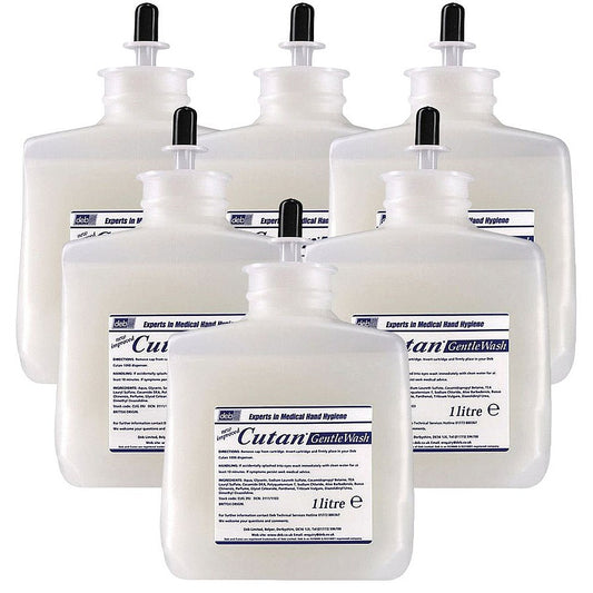 Deb Cutan Gentle Hand Wash Cartridge, 1 Litre, Pack of 6
