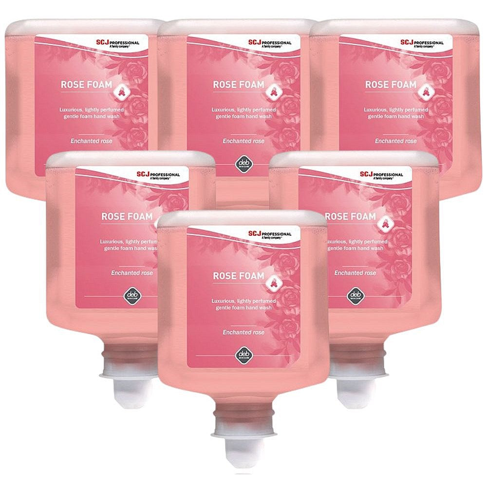 Deb Refresh Rose Foam Hand Wash Cartridge, 1 Litre, Pack of 6