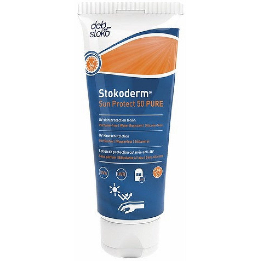 Deb Stokoderm Sun Protect SPF50 Pure Tube, 100ml Easy2Order : DEB10319