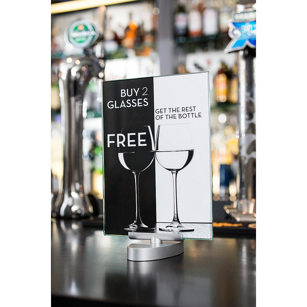 Deflecto Swivel Sign Holder, A4, Clear