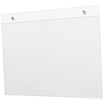 Deflecto Landscape Wall Sign Holder, A4, Clear