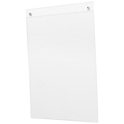 Deflecto Portrait Wall Sign Holder, A5, Clear