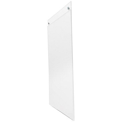 Deflecto Portrait Wall Sign Holder, A3, Clear