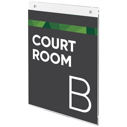 Deflecto Portrait Wall Sign Holder, A3, Clear