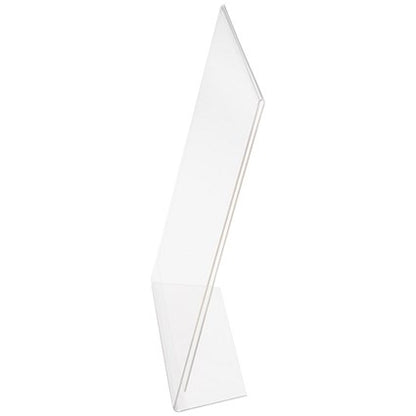 Announce Slanted Sign Holder, A4, Clear