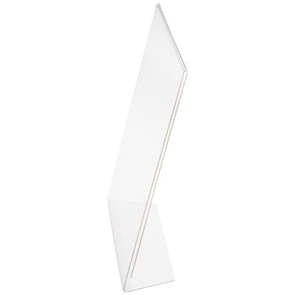 Announce Slanted Sign Holder, A5, Clear