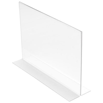 Announce Stand Up Sign Holder, A4 Landscape, Clear