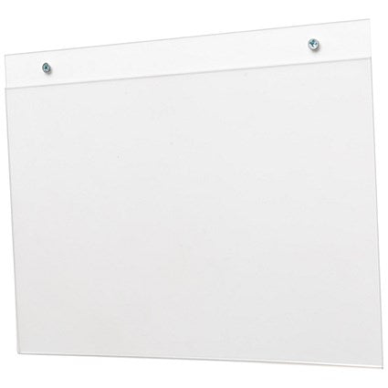 Deflecto Landscape Wall Sign Holder, A3, Clear