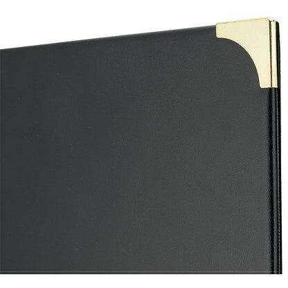 Securit Basic Range Wine Book, A4, 4 Fixed Double-sided Inserts, Black
