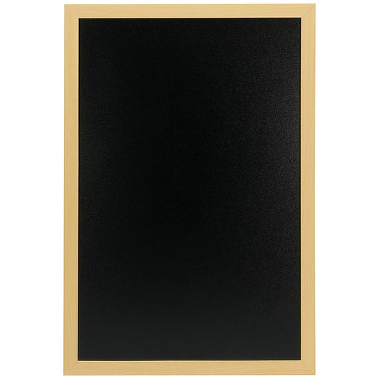 Securit Woody Wood Board with Chalk Marker and Mounting Kit 400x15x600mm Teak Easy2Order : DF49489
