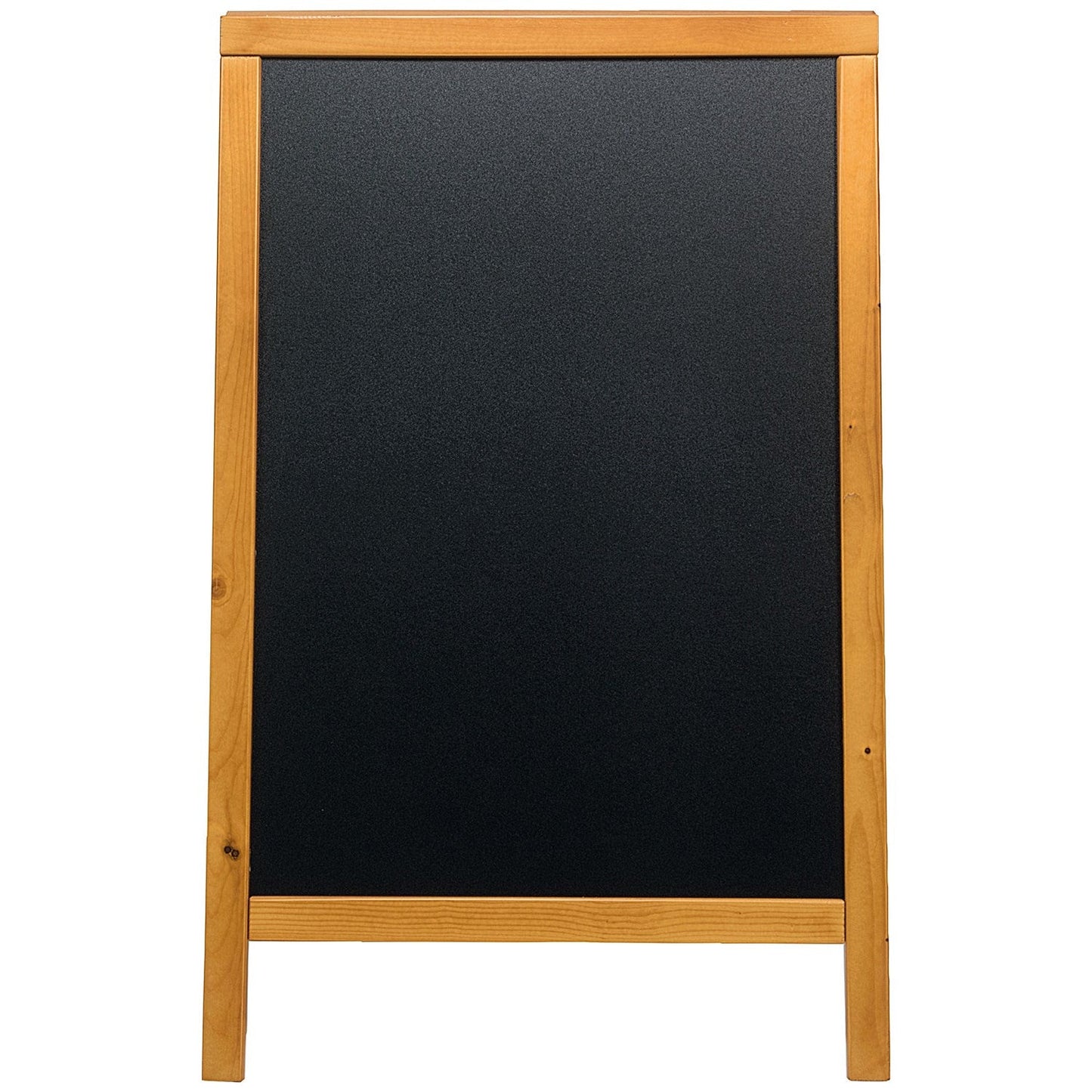 Securit Duplo Double-sided Pavement Chalkboard with Lacquered Teak Frame 570x68x895mm Easy2Order : DF49568