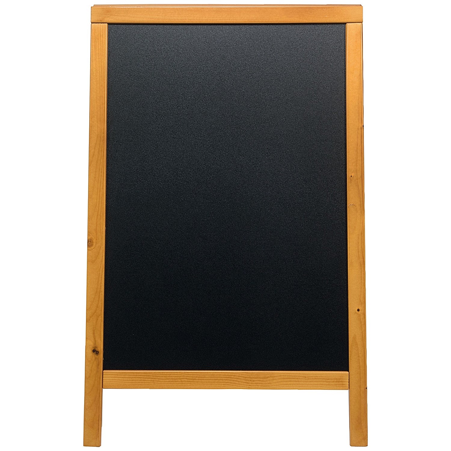 Securit Duplo Double-sided Pavement Chalkboard with Lacquered Teak Frame 570x68x895mm Easy2Order : DF49568