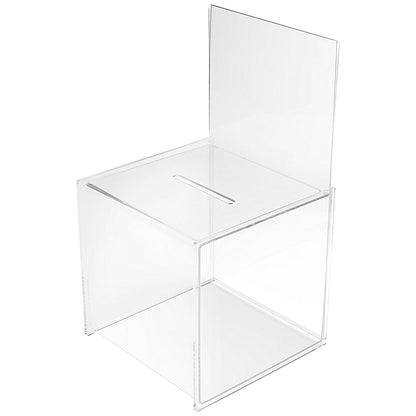 Deflecto Suggestion Box with Sign Holder, Clear