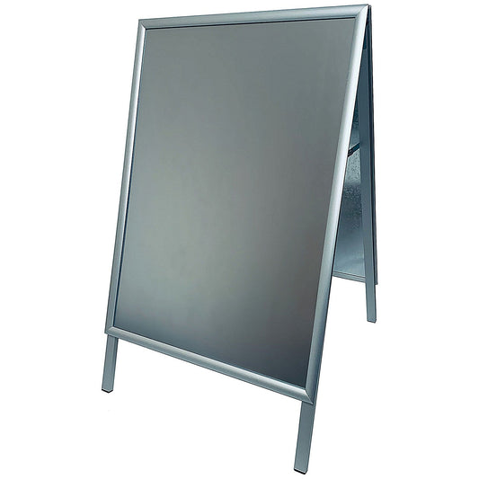 Deflecto A1 Pavement Display Board with Snap Frame Aluminium Silver Easy2Order : DF90561