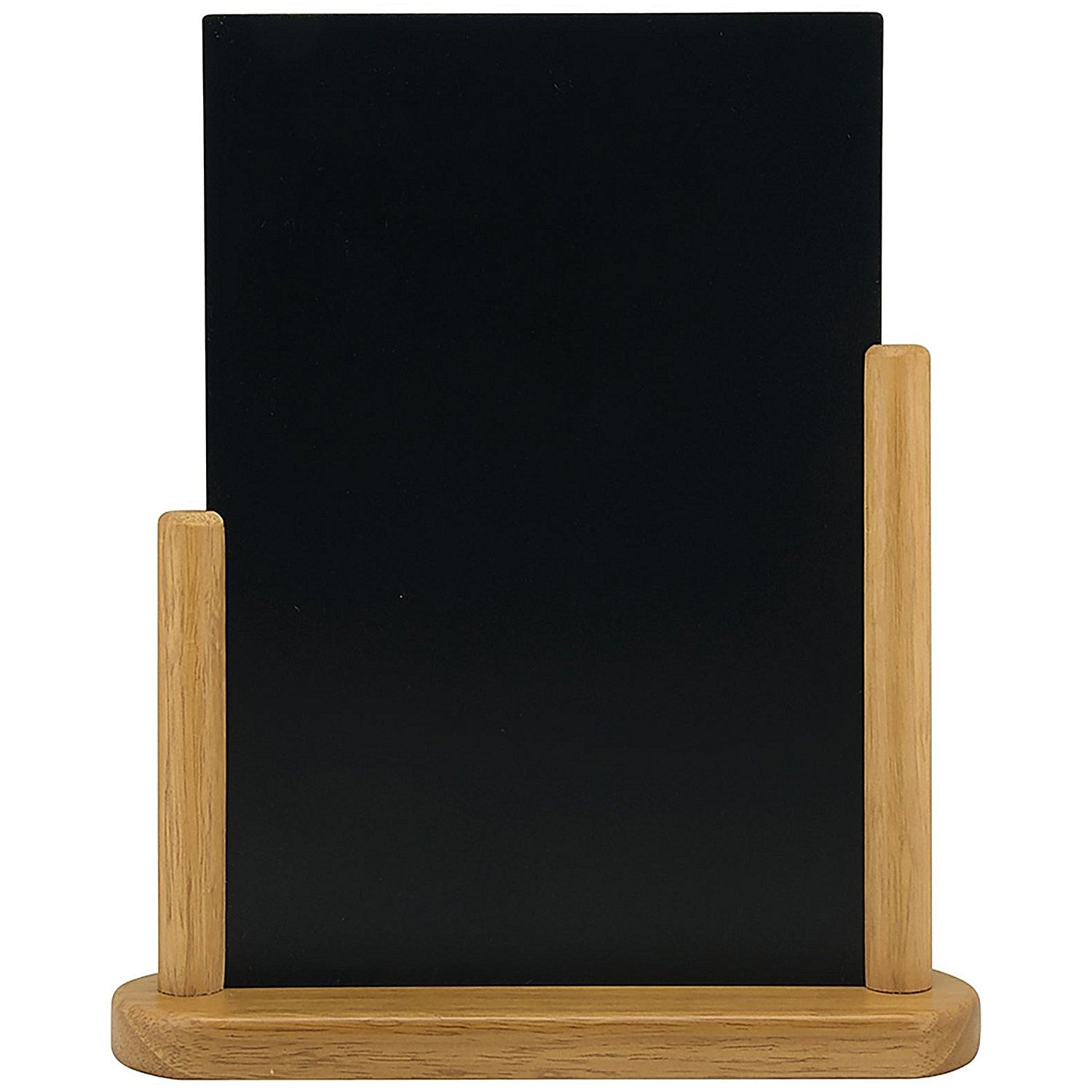 Deflecto Double Sided Medium Countertop Chalkboard Information Display Teak Easy2Order : DF91468