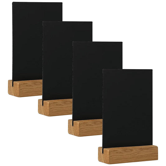 Deflecto Double Sided A4 Countertop Chalkboard Information Display Dark Oak (Pack of 4) Easy2Order : DF91471