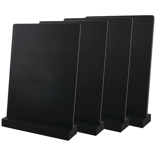 Deflecto Double Sided A4 Countertop Chalkboard Information Display Black (Pack of 4) Easy2Order : DF91472