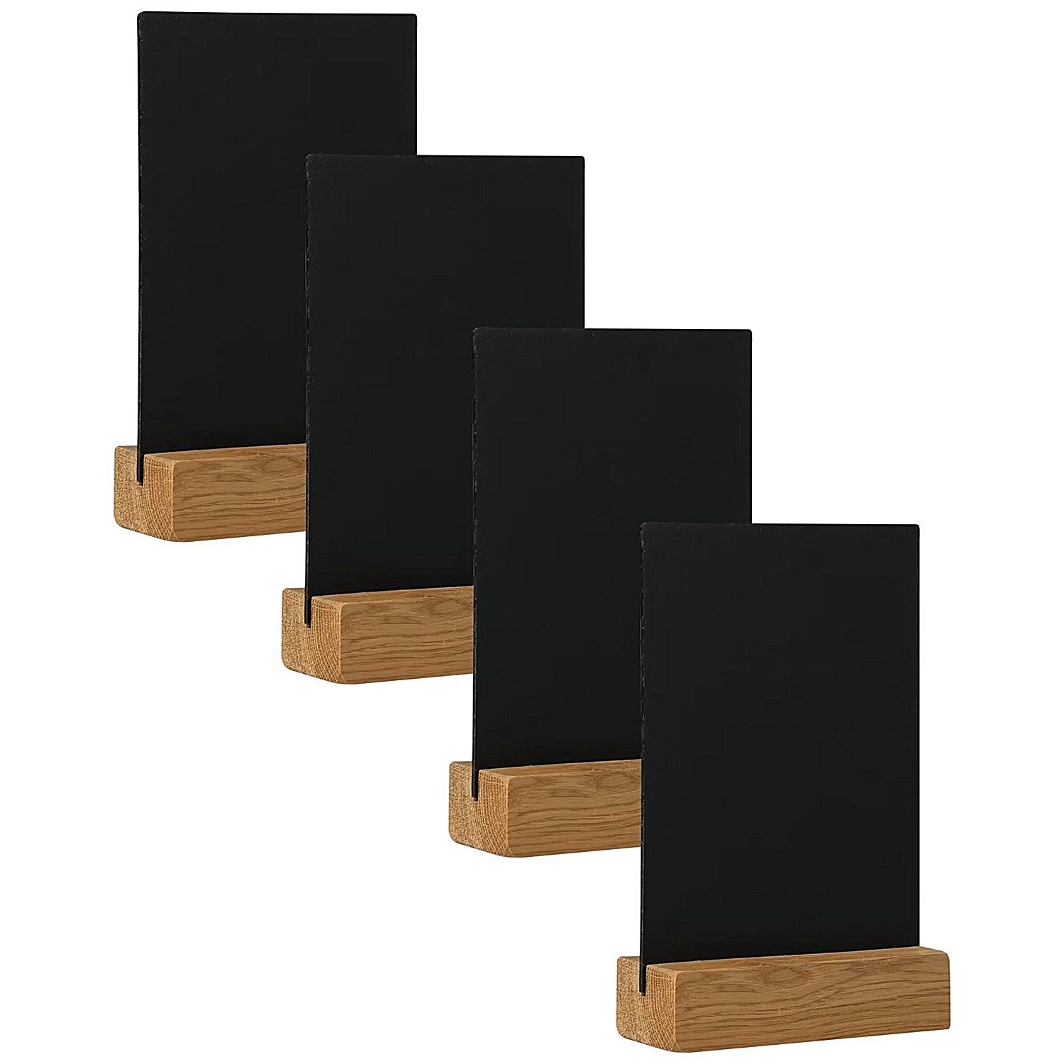 Deflecto Double Sided A5 Countertop Chalkboard Information Display Dark Oak (Pack of 4) Easy2Order : DF91473