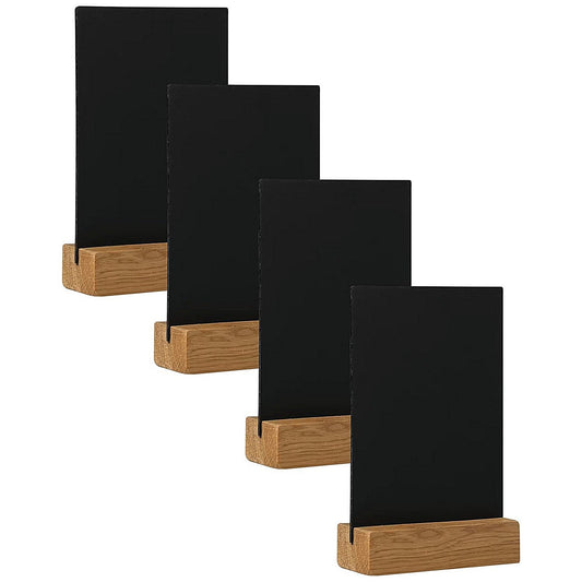 Deflecto Double Sided A5 Countertop Chalkboard Information Display Dark Oak (Pack of 4) Easy2Order : DF91473