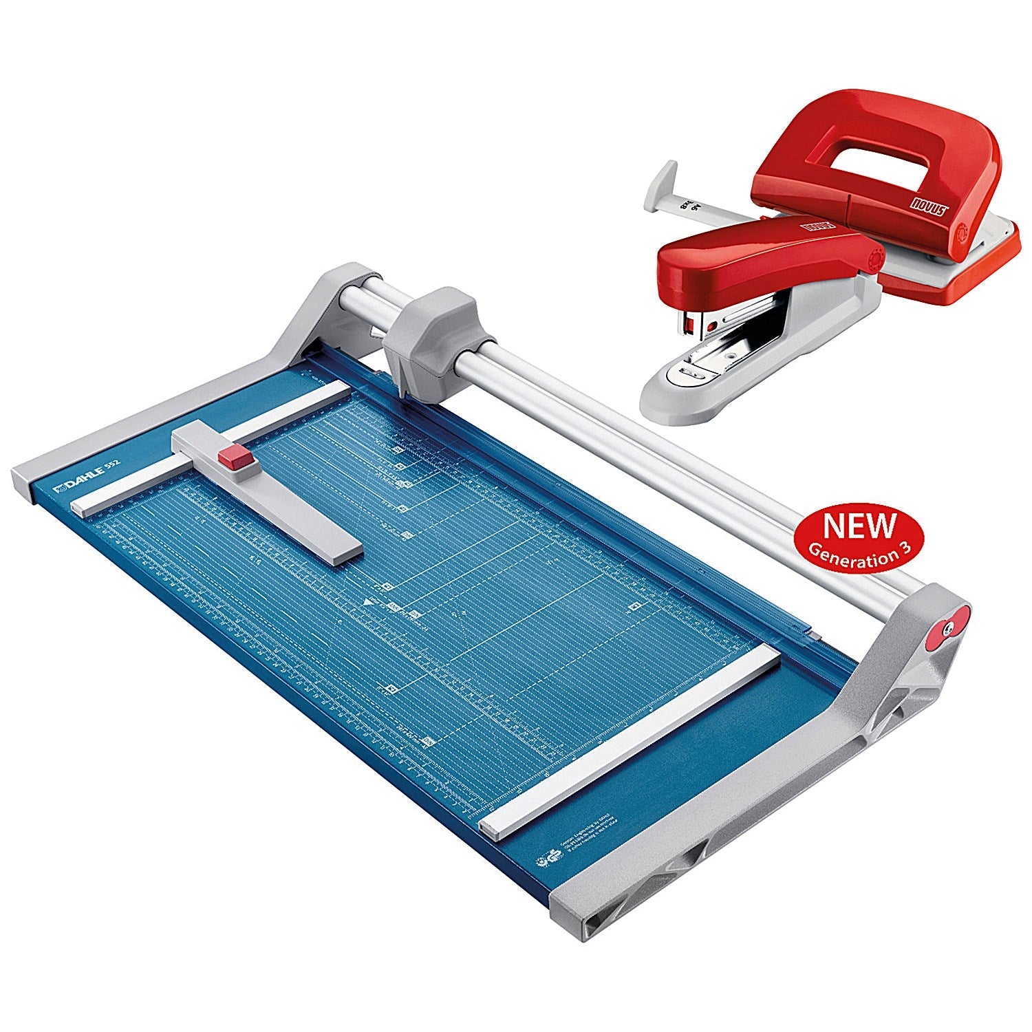 Dahle 552 A3 Professional Rotary Trimmer with Stapler Punching Set Easy2Order : DH58059