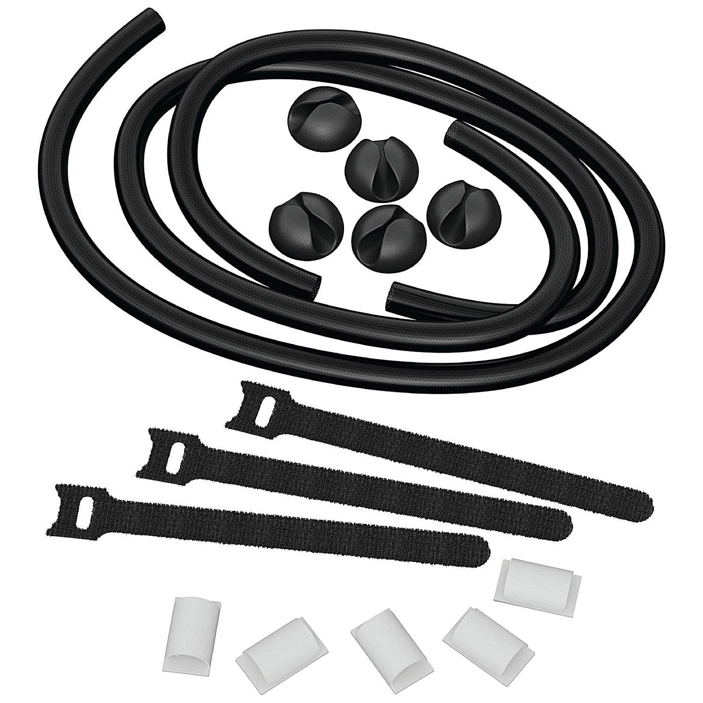 D-Line Cable Tidy Kit 4-in-1 Cable Management Set