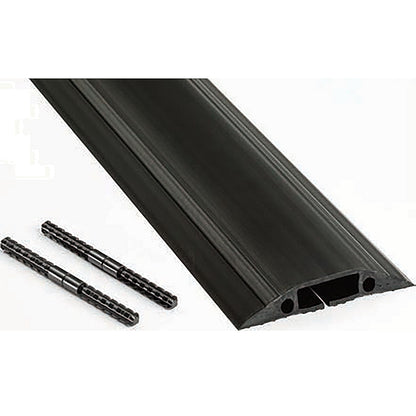 D-Line Floor Cable Cover, 30mmx10mm Channel, 1.8m Wide, Black
