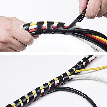 D-Line Cable Tidy Wrap, 2.5m, Black