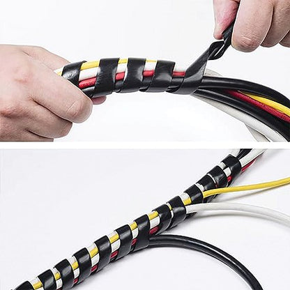 D-Line Cable Tidy Wrap, 2.5m, Black
