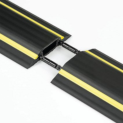 D-Line Floor Cable Cover, 30mmx10mm Channel, 9m Wide, Black & Yellow