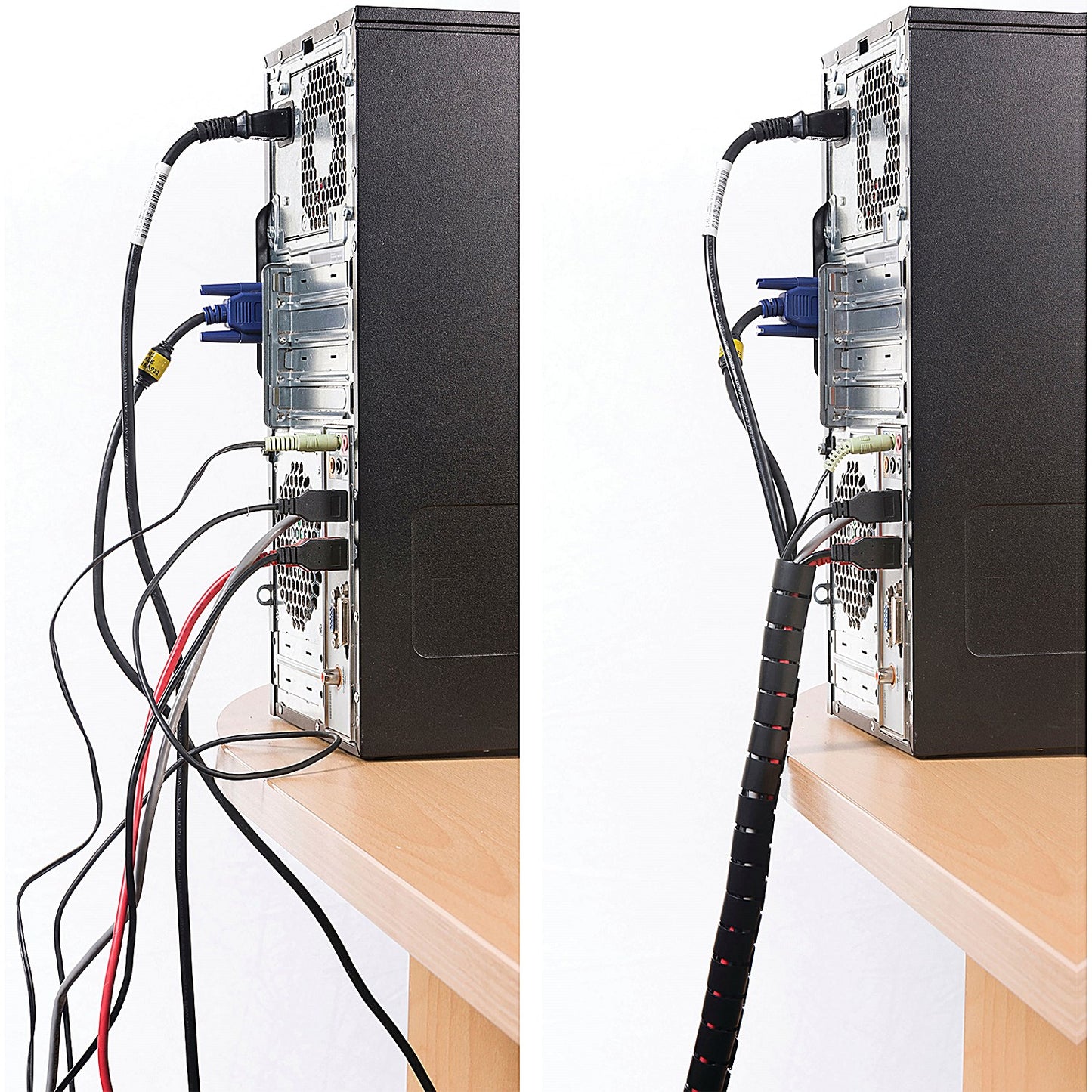 D-Line Cable Tidy Zipper, 2.5m, Black