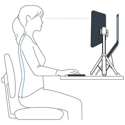 Standivarius X-Stand Portable Ergonomic Monitor/Tablet Stand Easy2Order : DMR33080