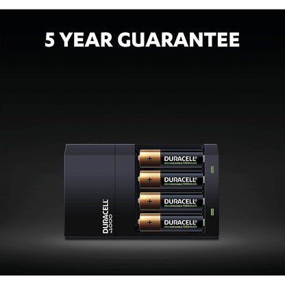 Duracell 4 Hour Batteries Charger, Comes with 2x AA and 2x AAA Batteries Easy2Order : DU11859