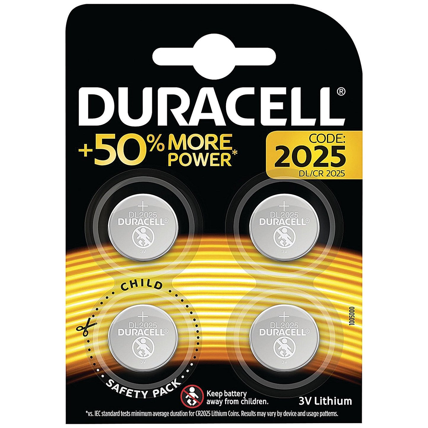 Duracell 2025 Lithium Batteries, Pack of 4 Easy2Order : DU11934