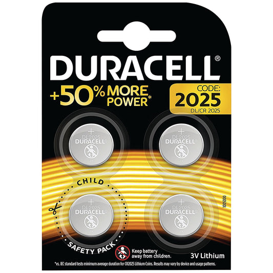 Duracell 2025 Lithium Batteries, Pack of 4 Easy2Order : DU11934