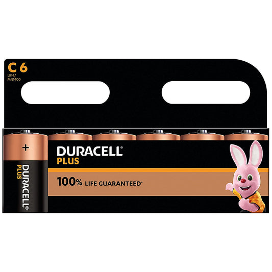 Duracell Plus C Alkaline Batteries, Pack of 6 Easy2Order : DU14191