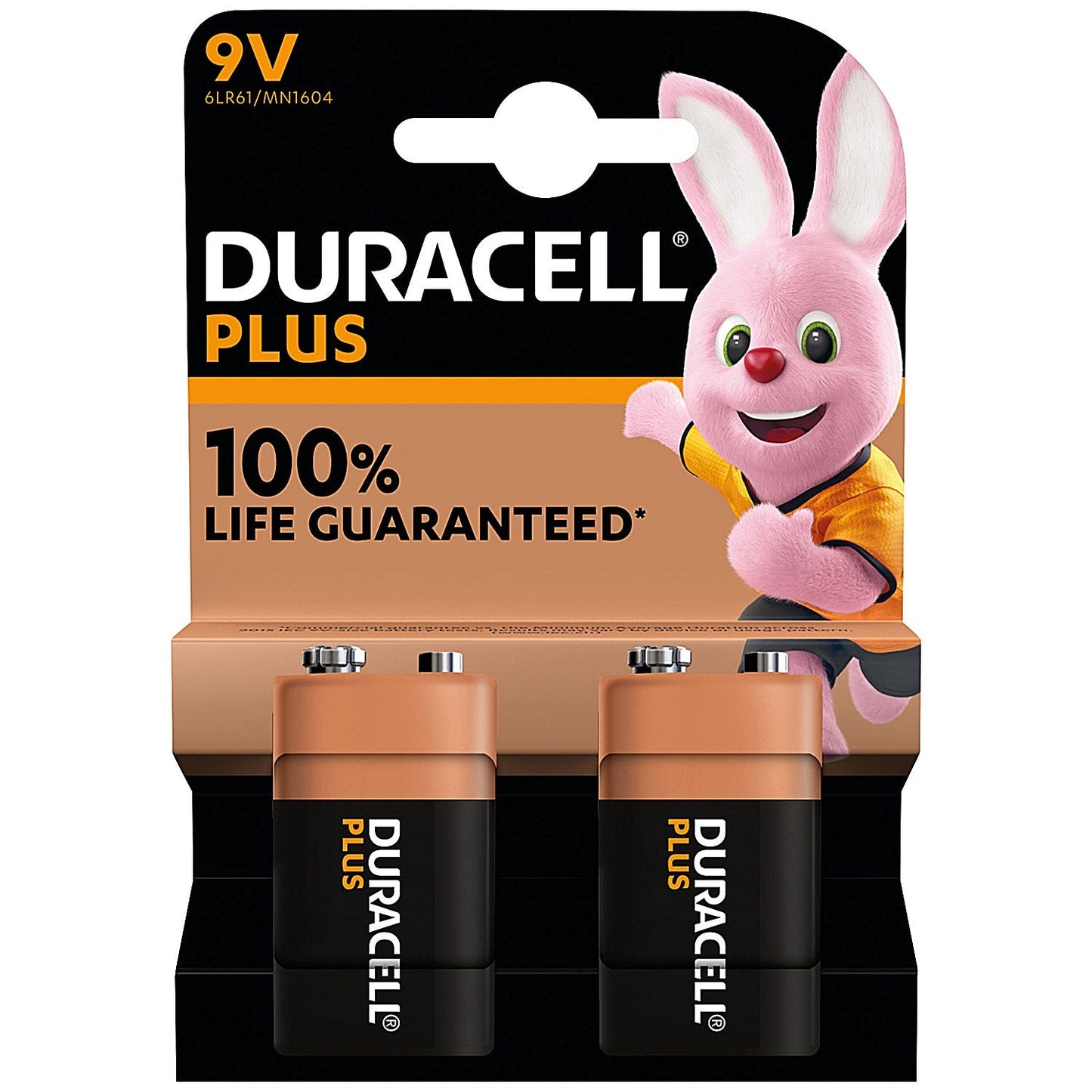 Duracell Plus 9V Alkaline Batteries, Pack of 2 Easy2Order : DU14226