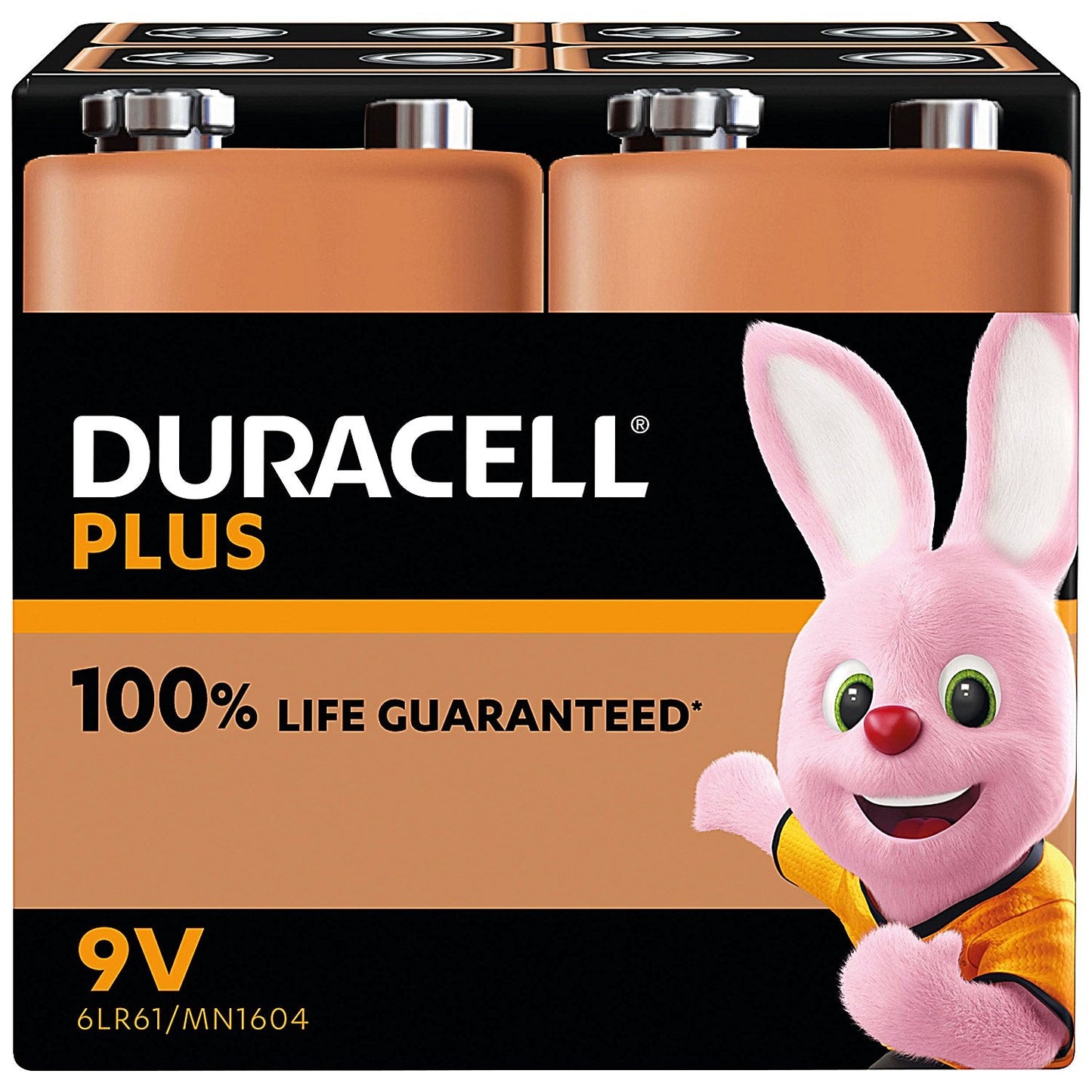 Duracell Plus 9V Alkaline Batteries, Pack of 4 Easy2Order : DU14230