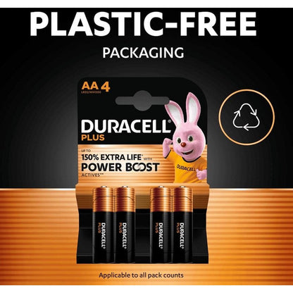 Duracell Plus AA Battery Alkaline 150% Extra Life Power Boost, Pack of 16 Easy2Order : DU17638