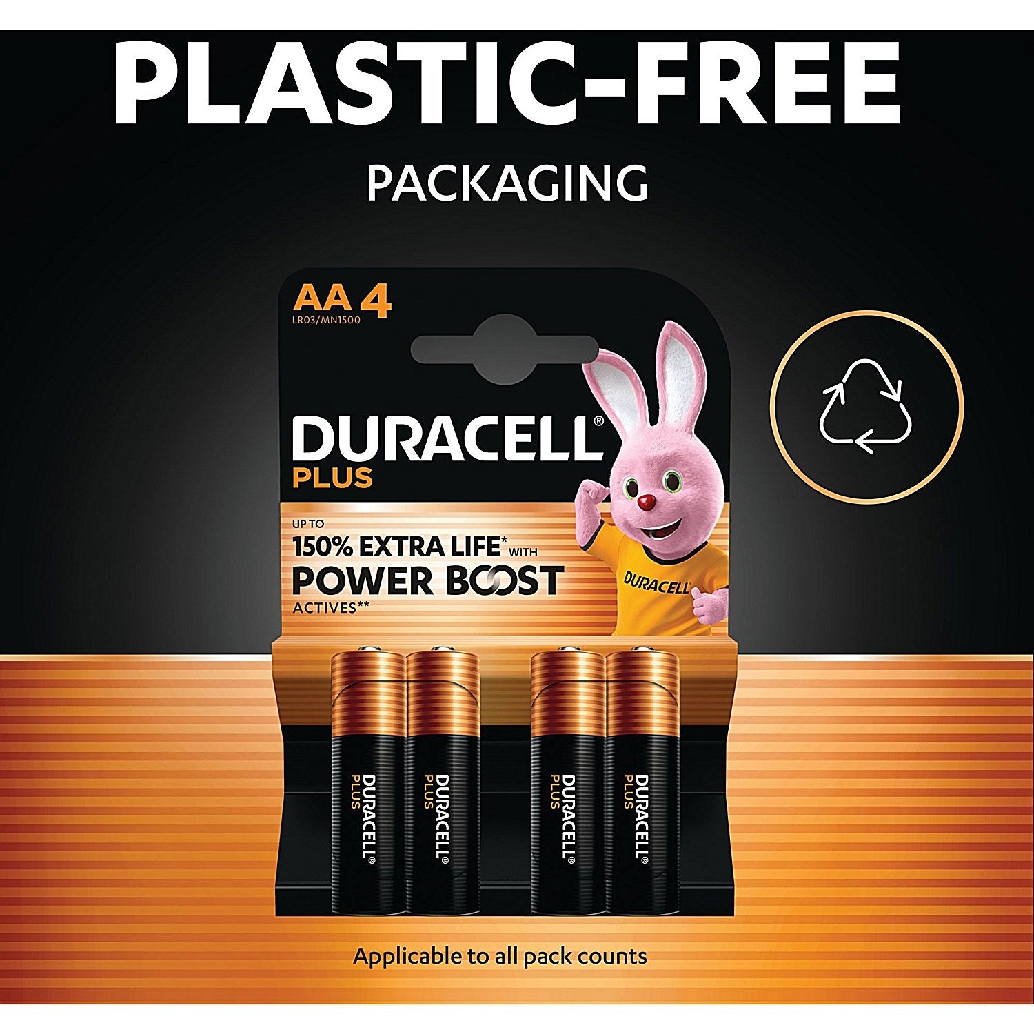 Duracell Plus AA Battery Alkaline 150% Extra Life Power Boost, Pack of 24 Easy2Order : DU17895