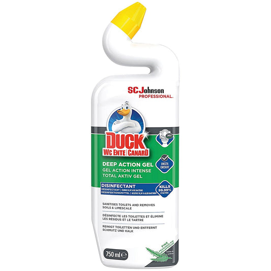 Duck Deep Action Gel Toilet Cleaner, Pine, 750ml