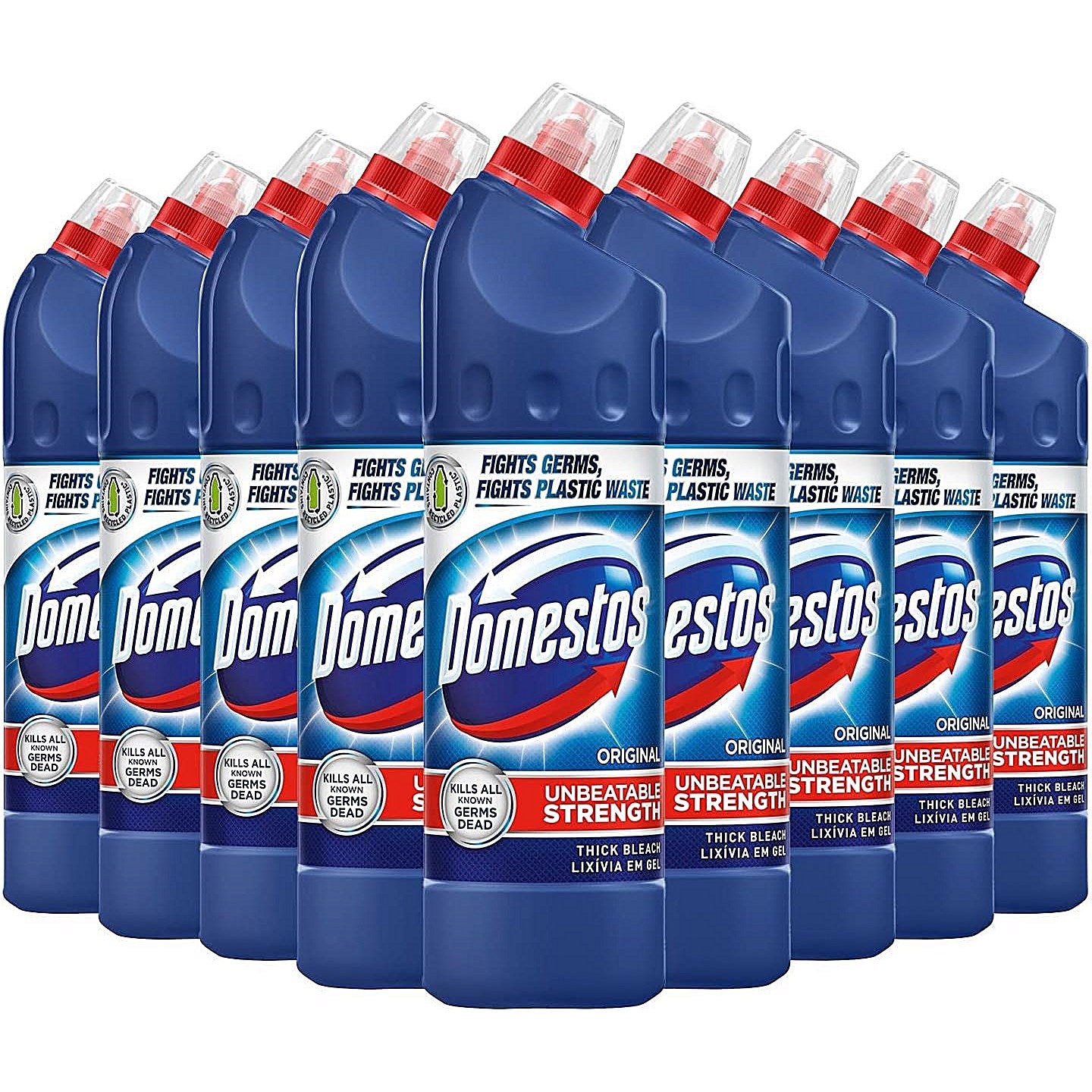 Domestos Original Thick Bleach, 750ml, Pack of 9