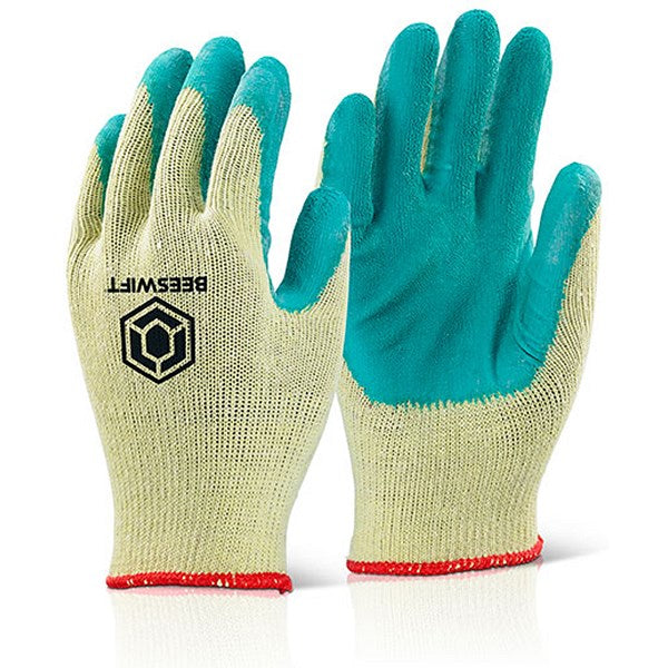 Beeswift Economy Grip Gloves, Green, XL, Pack of 10 Easy2Order : EC8NGXL