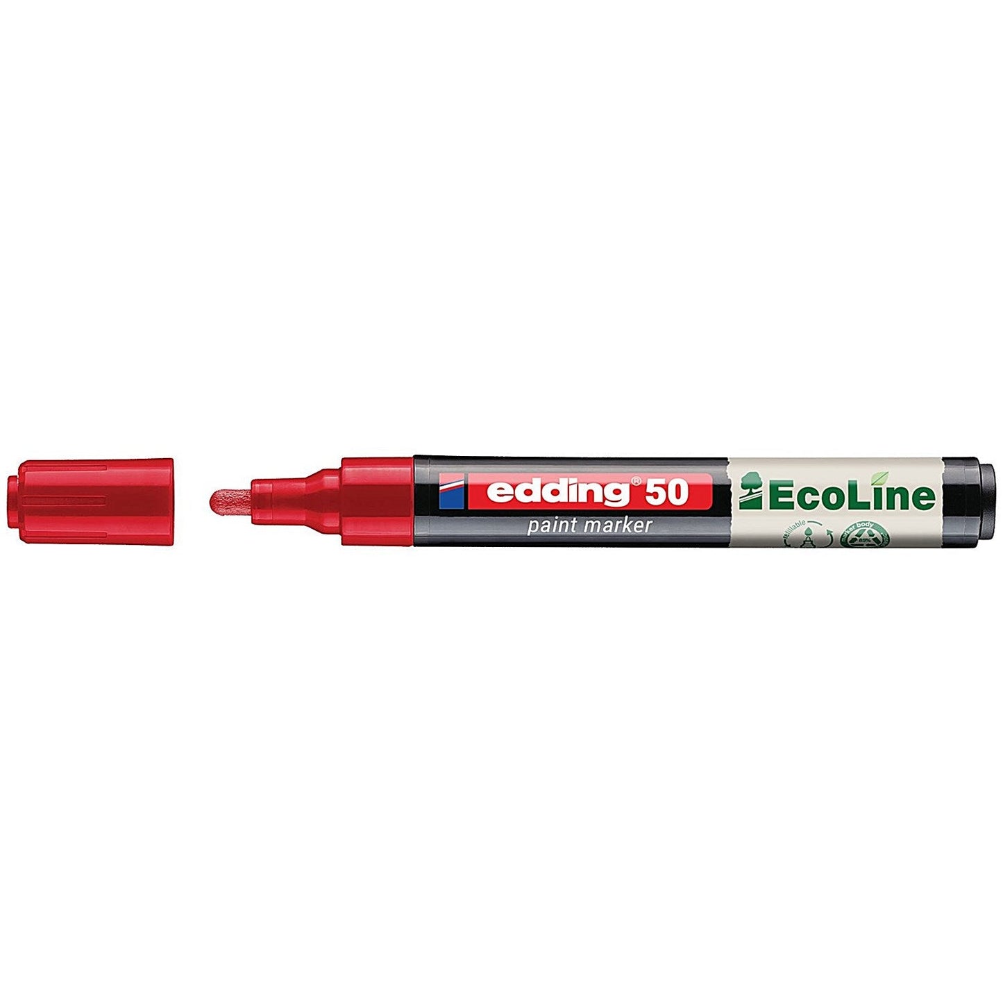 Edding E-50 Water-Based Paint Marker Medium Red (Pack of 10)