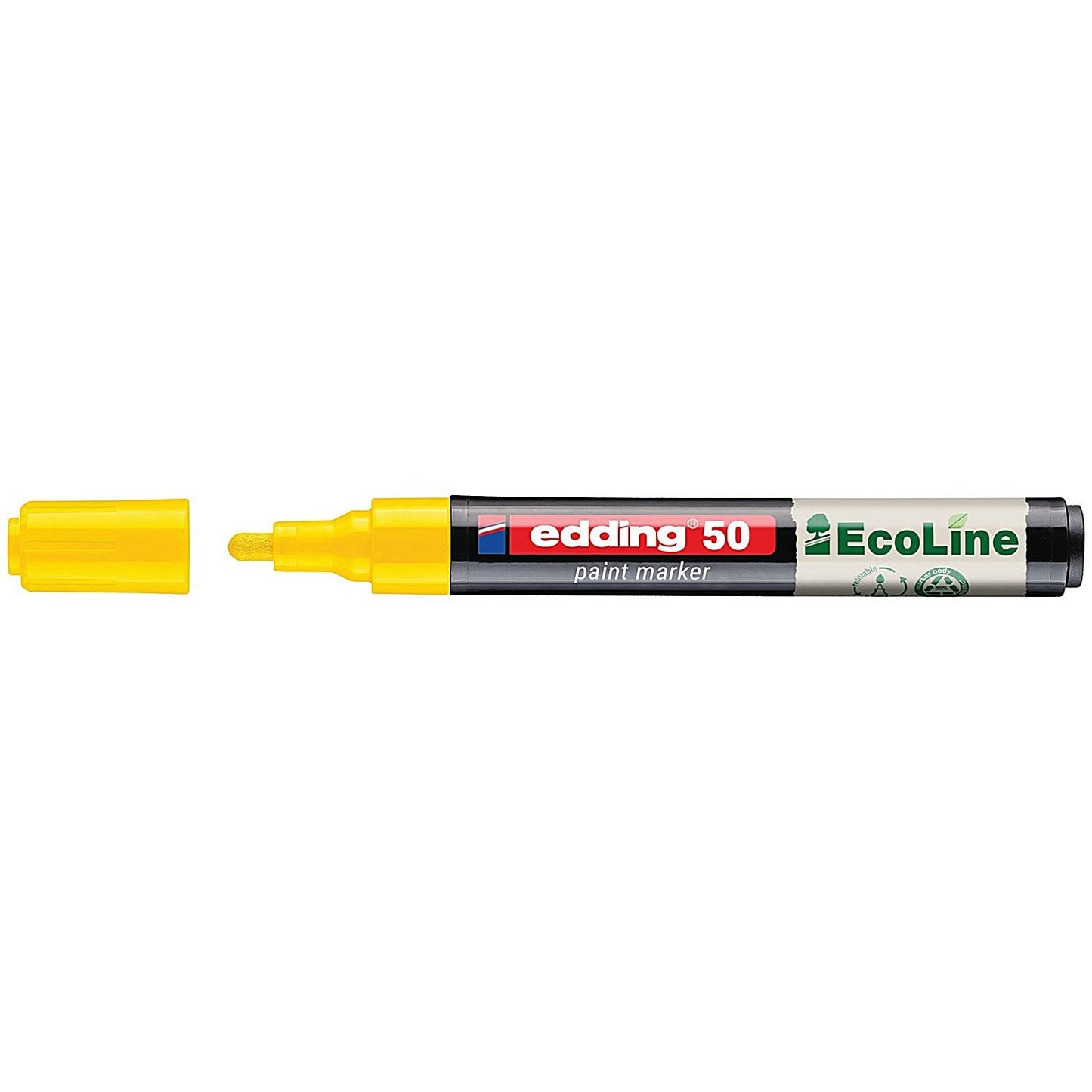 Edding E-50 Water-Based Paint Marker Medium Yellow (Pack of 10)